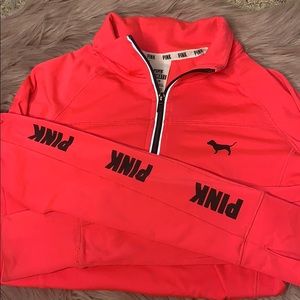 Neon Pink PINK Athletic Jacket